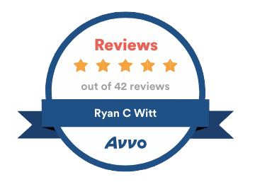 AVVO badge for Ryan Witt of Witt law group