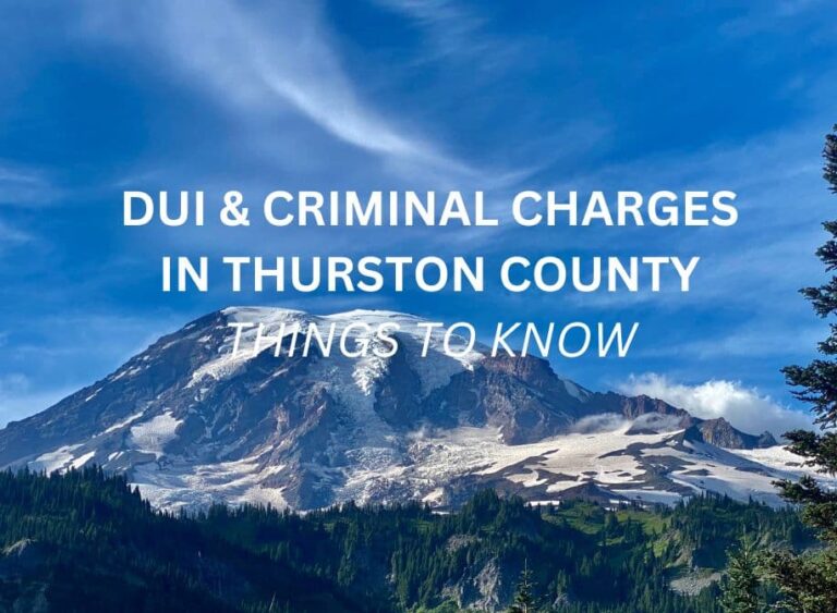 If you have been charged with a DUI, Assault, Theft, Reckless, or Hit & Run Criminal Charge in Thurston County, you need to seek the advice of an experienced criminal defense attorney for the best advice. There is a DOL hearing as well as criminal case pending and you can lose your license even while getting your criminal DUI case dismissed. Always call a DUI lawyer as soon as you have been arrested. Do not wait for your Arraignment. Call immediately.