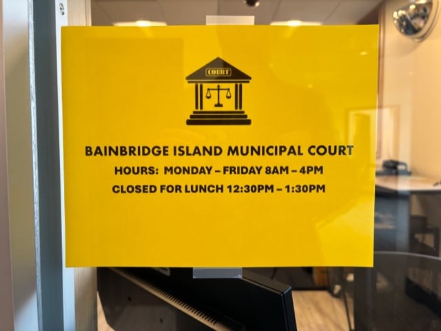 Bainbridge Island Courthouse and reception area